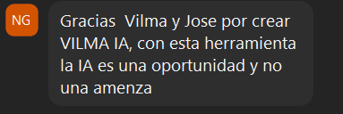 Testimonio 3 sobre Vilma.AI
