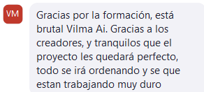 Testimonio 10 sobre Vilma.AI