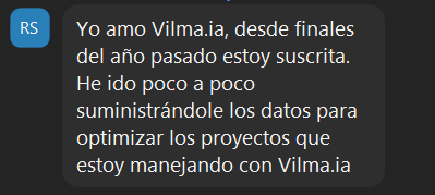 Testimonio 2 sobre Vilma.AI