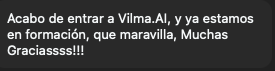 Testimonio 22 sobre Vilma.AI